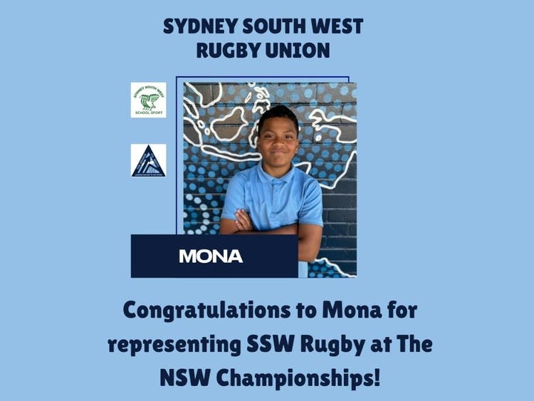 Image of a student and his sporting success story